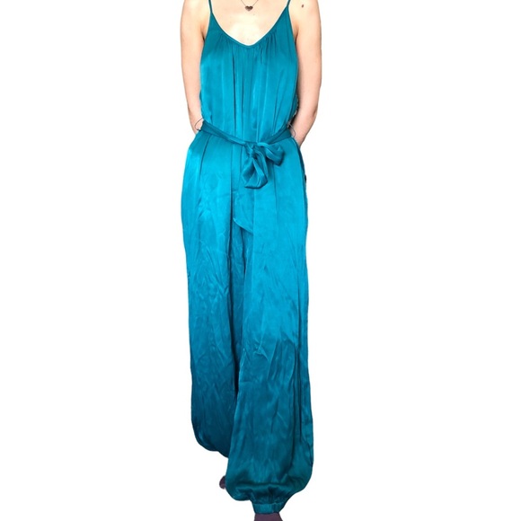 Saturday Sunday By Anthropologie Turquoise Jumpsuit - Picture 2 of 10